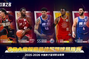 CBA最佳国际阵容得票：前场乔丹·米奇断层领跑 后场史密斯第1